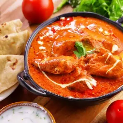 Butter Chicken at Aanchal Indian Restaurant Edmonton — Rich Creamy Tomato Sauce